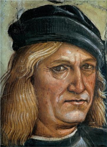 Luca Signorelli, Self-portrait, detail from "The Preaching and Acts of the Antichrist," 1500
